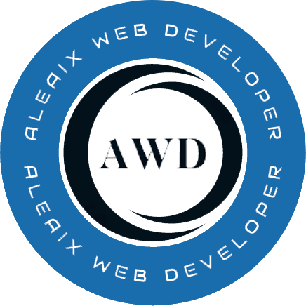 logotipo Áleaix Web Developer, Programação Web.